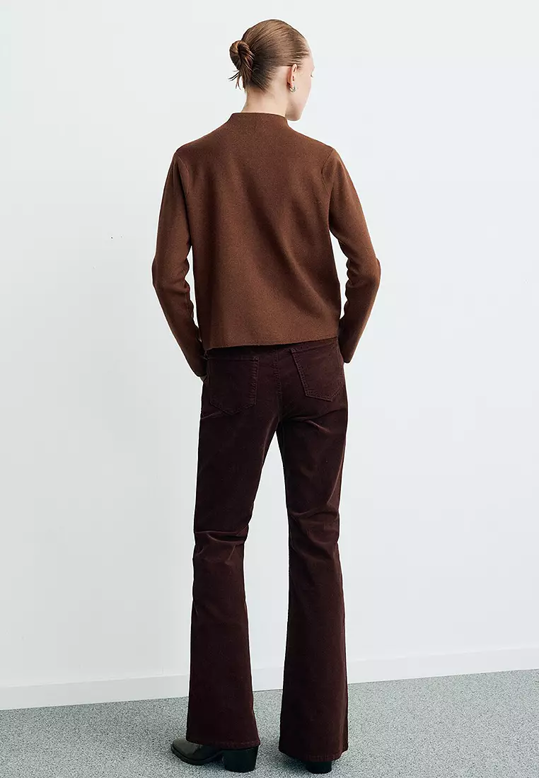 Knitted Sweater With Perkins Neck