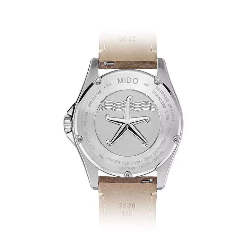 Jam Tangan Pria MIDO Ocean Star 200C M042.430.16.051.00 Men Automatic Black Dial Brown Leather Strap