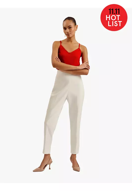 ANDRENO Strappy Cami With Looped Trims - Red