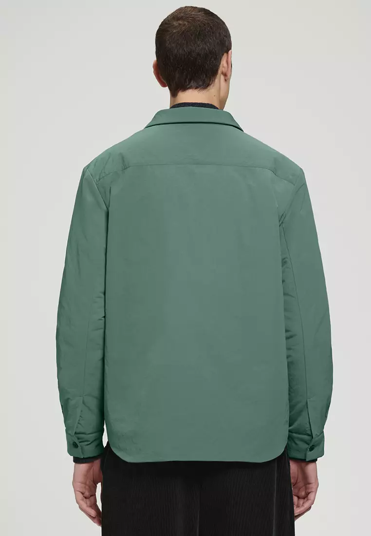 Relaxed Padded Nylon Overshirt