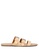 London Rag beige Nude Multi Strap Buckle Flat Sandals 69FBDSHF47D181GS_1