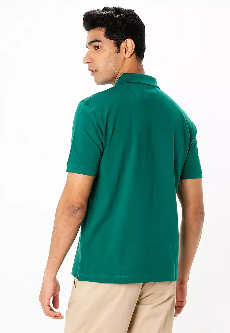 Contrast Piqué Polo Shirt