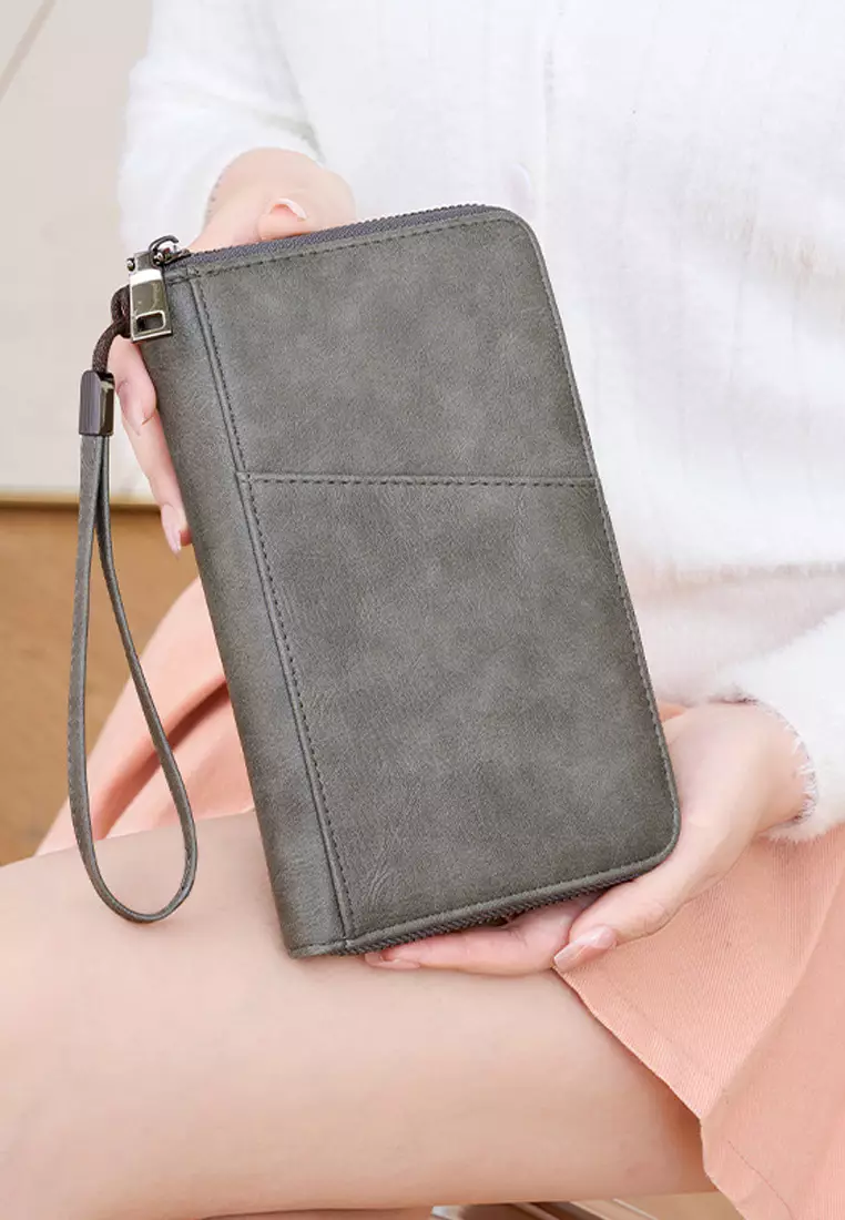 RFID防盜刷多功能長銀包護照夾