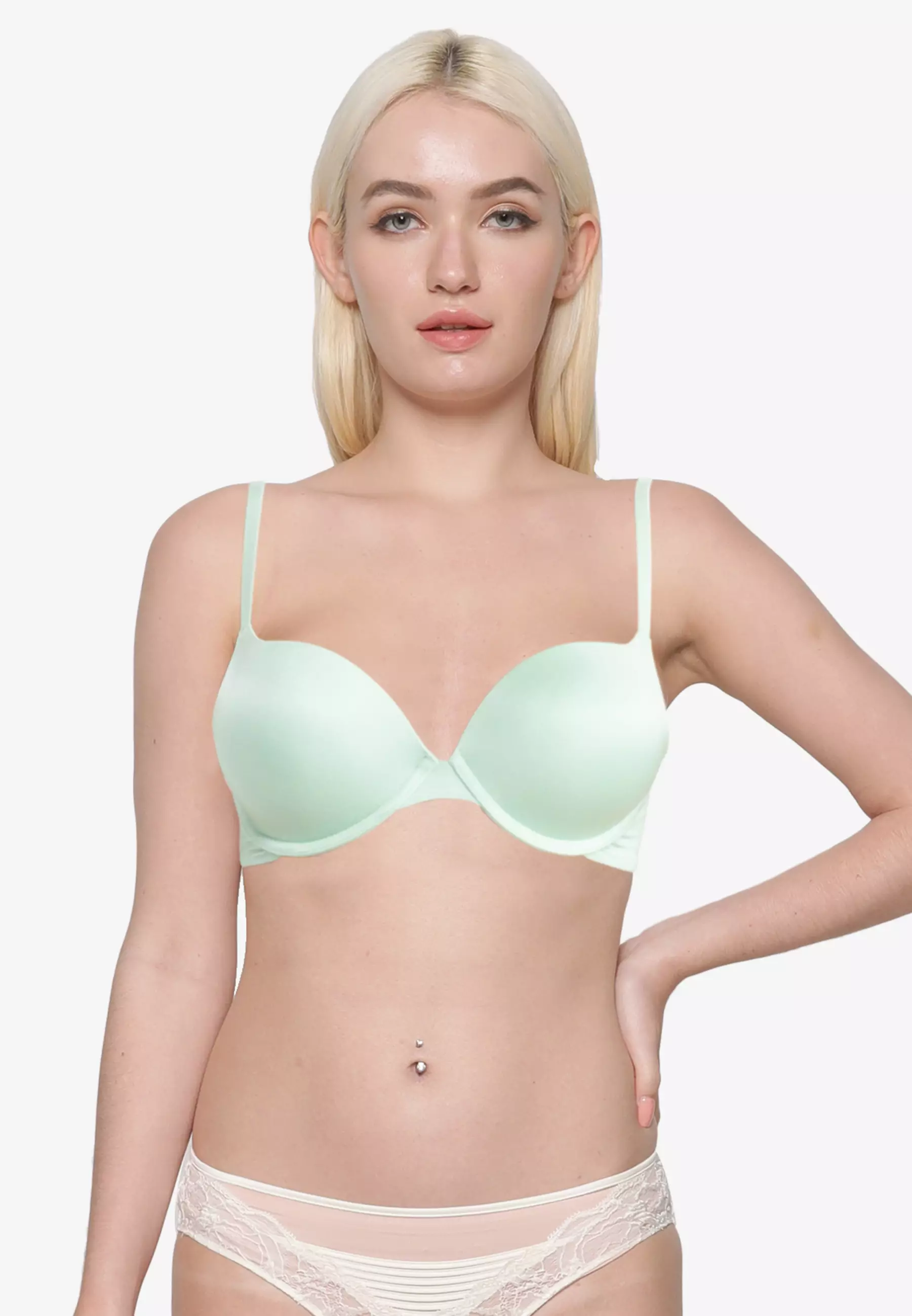 Buy Cotton On Body Ultimate Comfort Lace Underwire Bra in Cameo