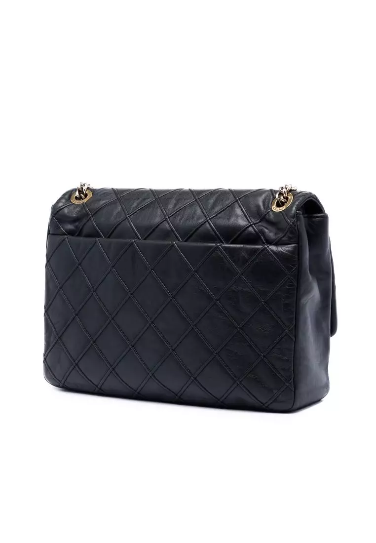 Pre-Loved Chanel Large Diamond Debossed Calfskin Reissue 2.55 Cosmos Flap