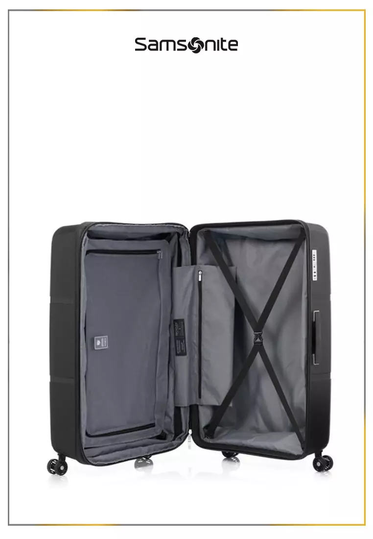 Samsonite Koper Hardcase Interlace V2 2Pcs Set (24,30 Inch) - Black