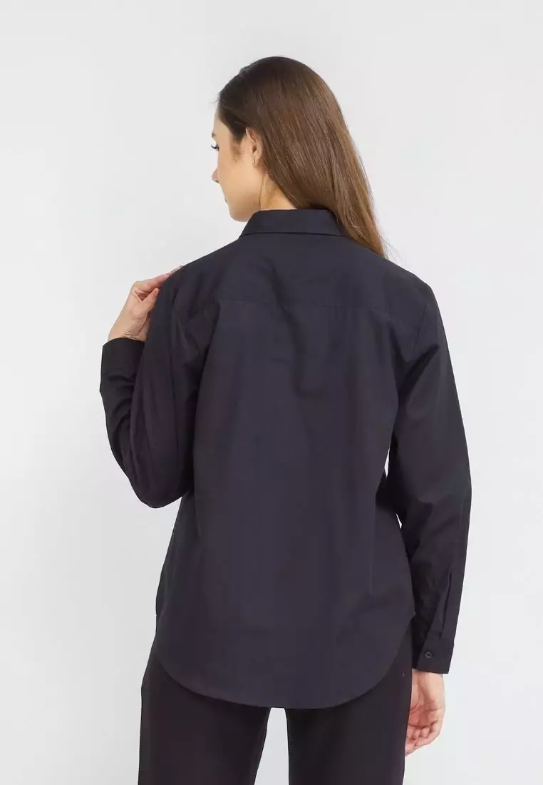 Urban Exchange Sabrina Black Shirt