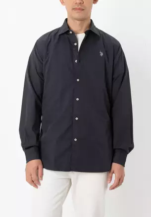 u.s. polo assn. mens dress shirt regular fit long sleeve US Polo Assn. Regular Small Strips Shirt Long Sleeve