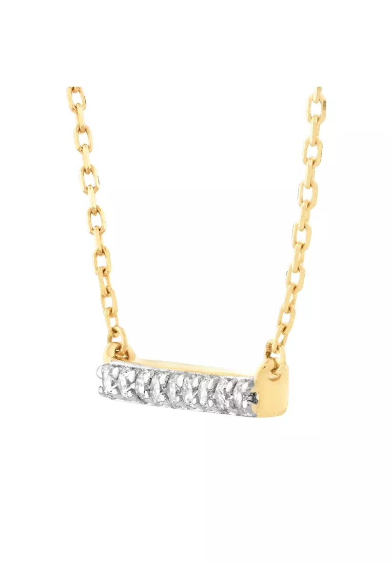 Michael hill sale gold bar necklace
