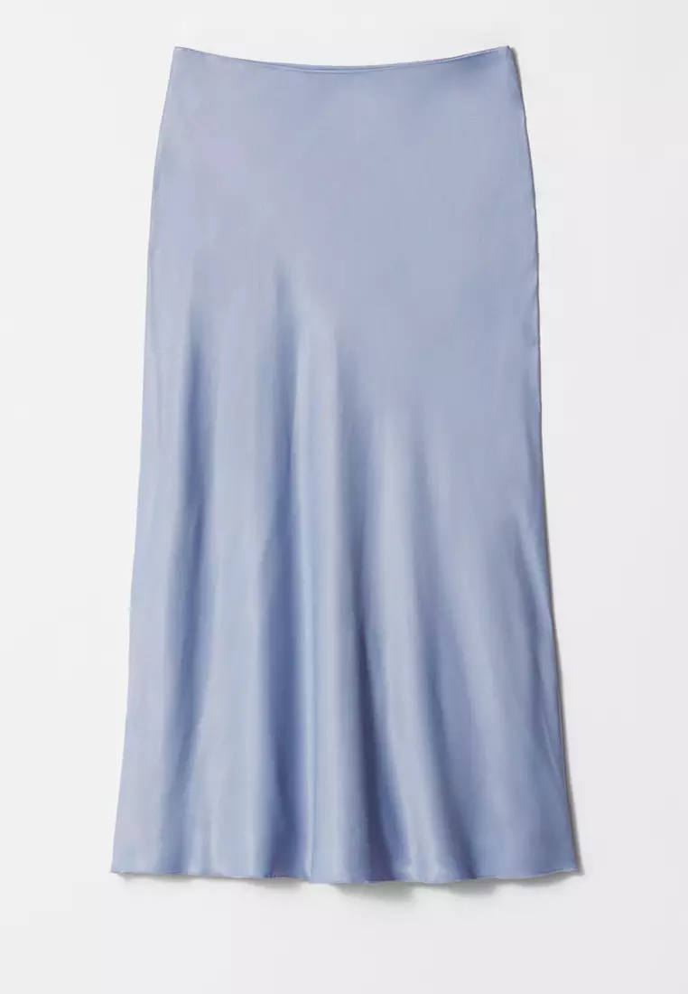 Satin Midi Skirt