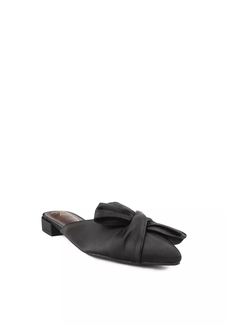 CHARMINE J23103-1 FORMAL SANDAL MULES BLACK
