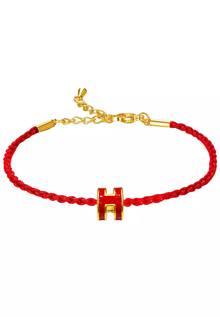Red discount bracelet gold