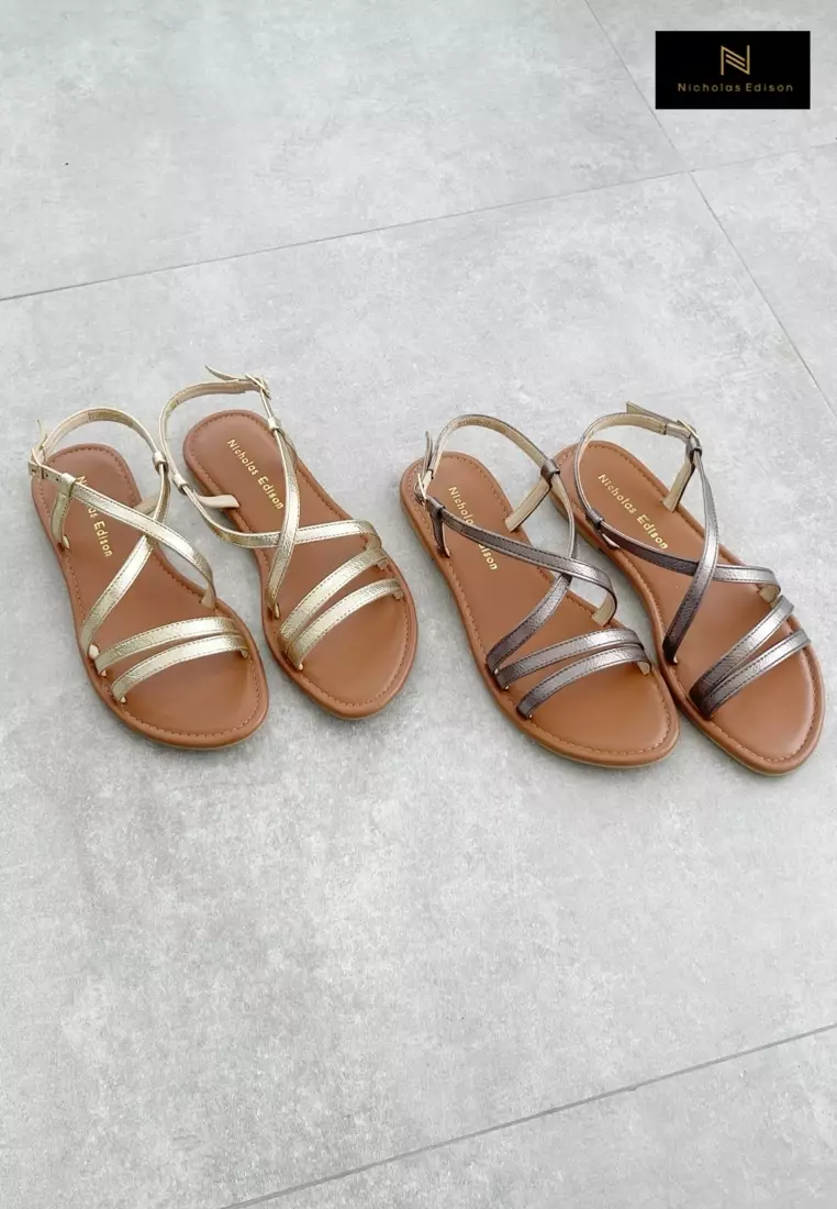Nicholas Edison Sandal Hana Pewter