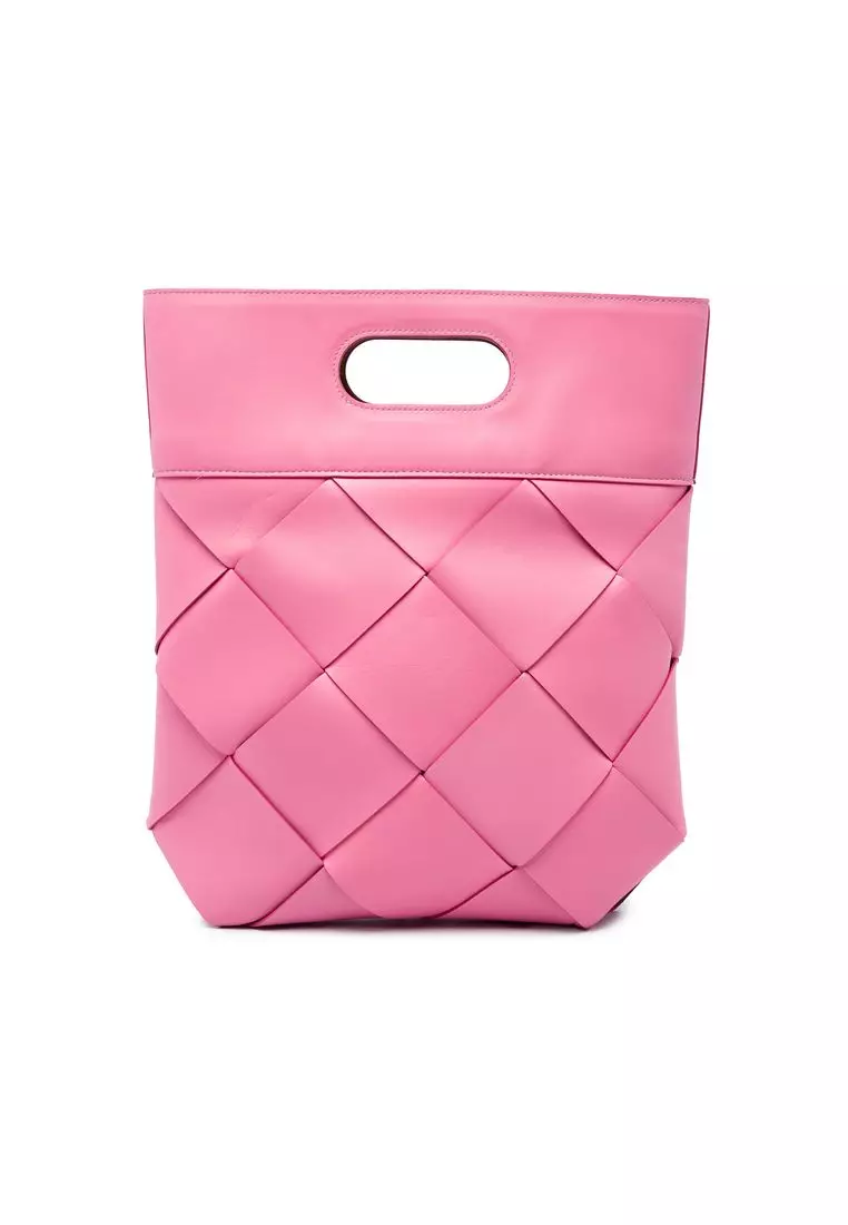 Pre-Loved Bottega Veneta Medium Leather Maxi Intrecciato Slip Tote