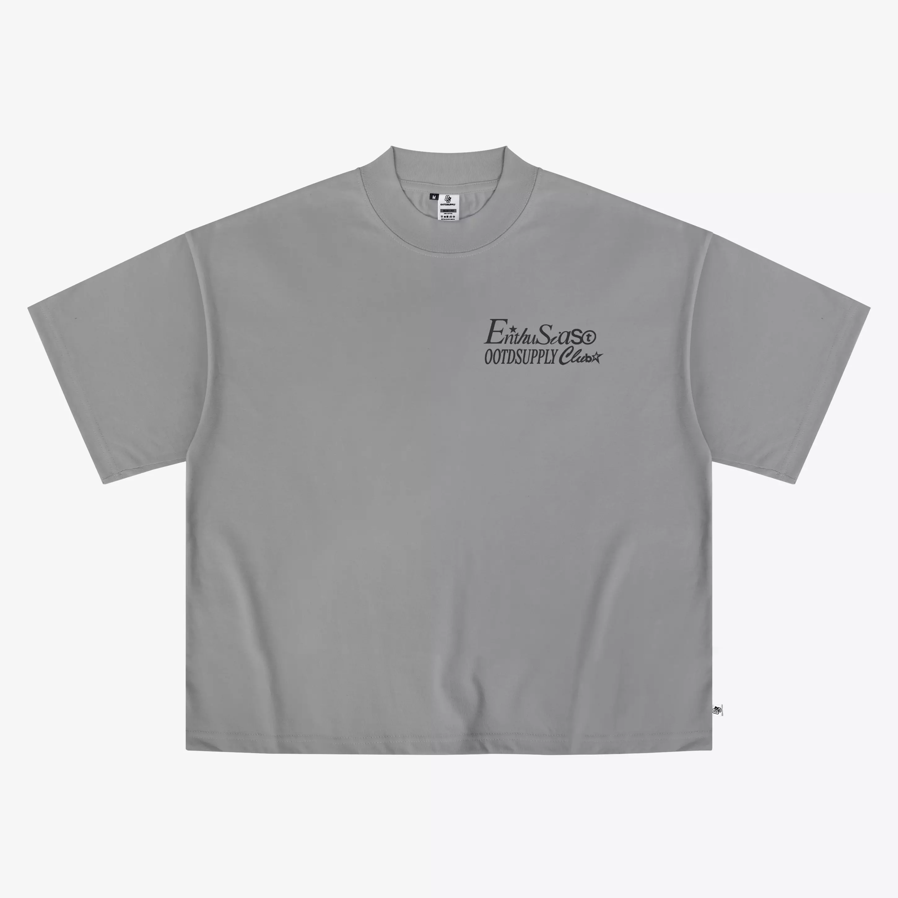 OOTDSUPPLY Boxy Fit Oversize Unique Dark Grey & Stone Grey l Tshirt Boxyfit l Kaos Boxy OVZBX021