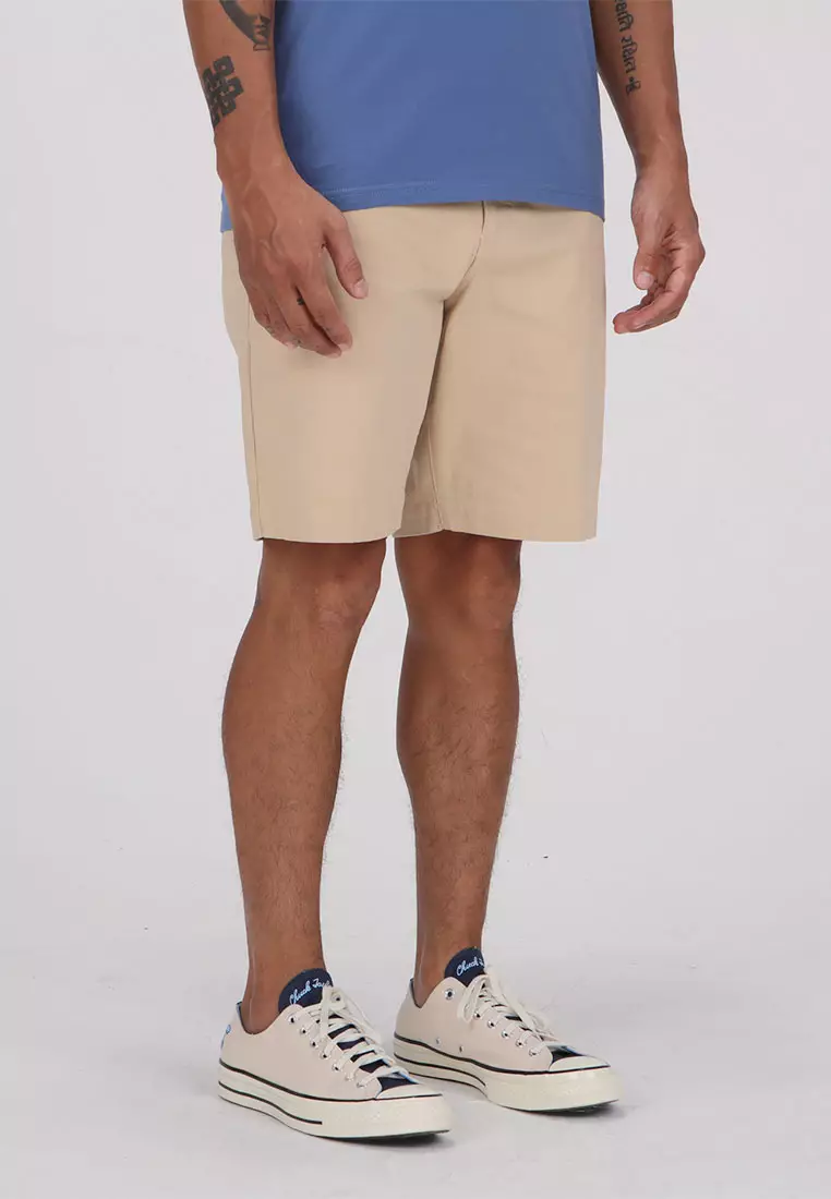 MWS ENCINO 2 MODERN 19 STRETCH SHORTS ALMOND