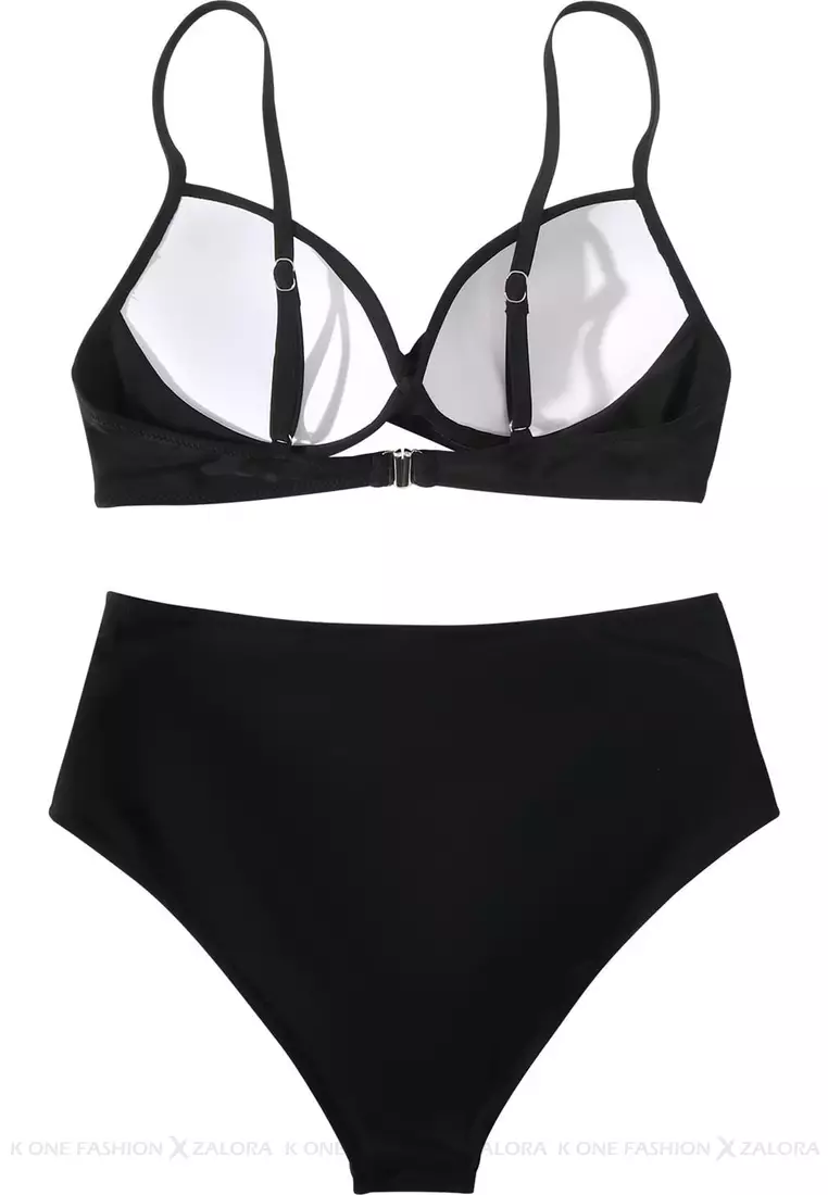 (2pcs)Sexy Suspender Bikini Swimsuit