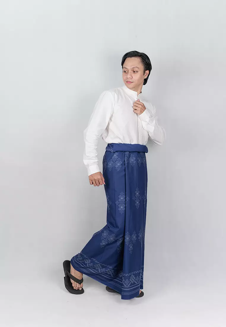 My Aksa Batik Sarung Nabil Blue