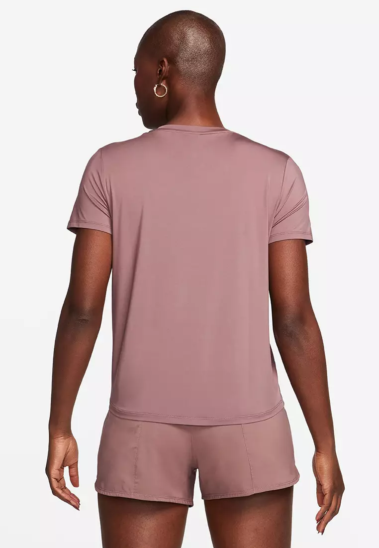 Buy Nike Dri-FIT Short-Sleeve Top in Smokey Mauve/Black 2024 Online