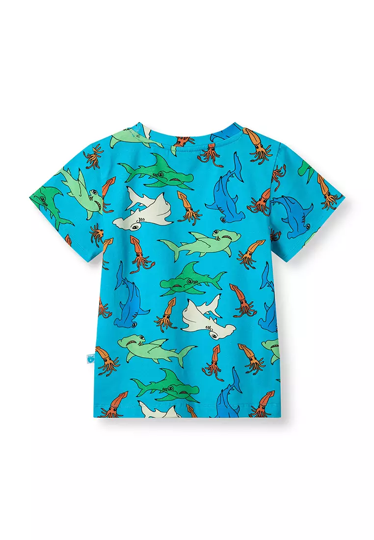 T-shirt with hammerhead sharks