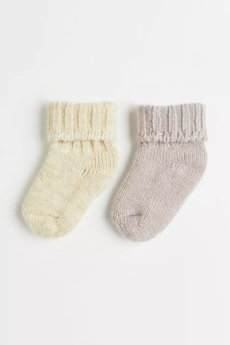 Buy H M 2 pack thick wool blend socks 2024 Online ZALORA Singapore