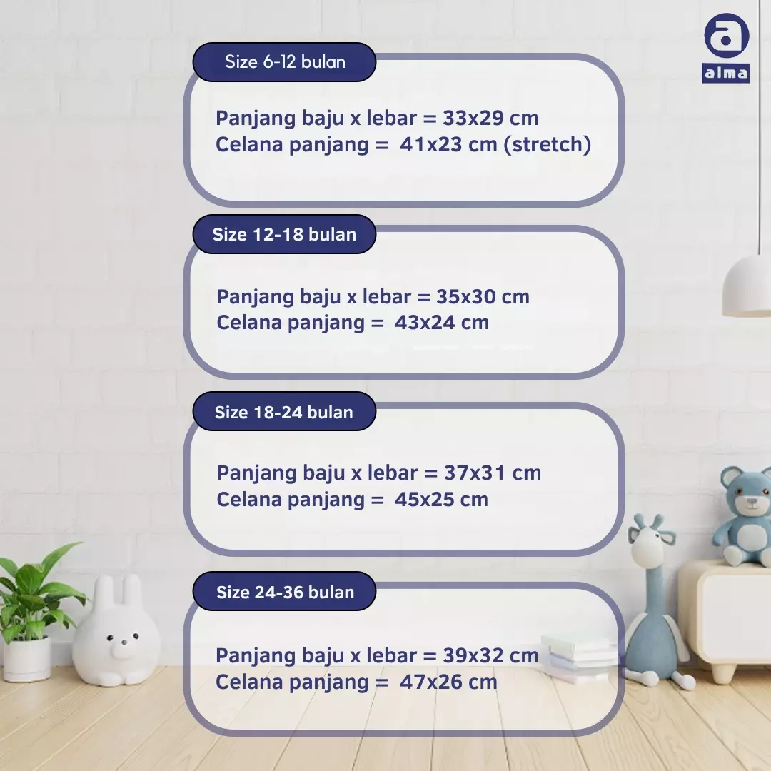 Alma Baby Set Unicorn setelan anak unisex