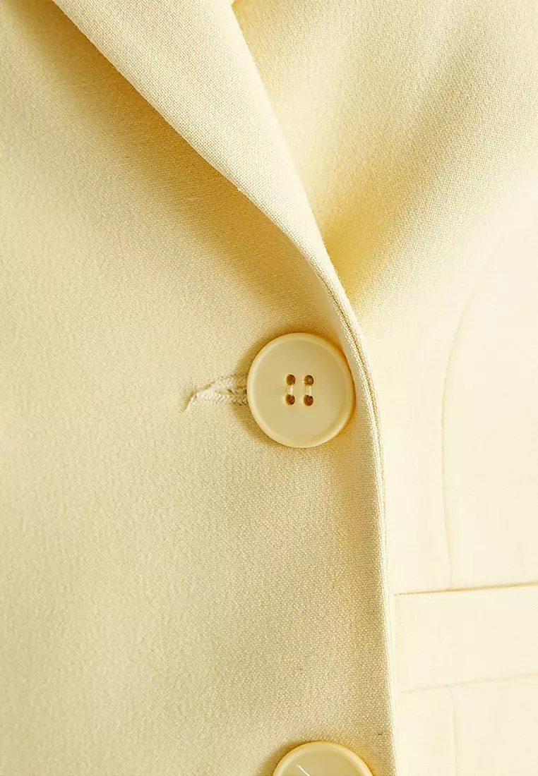 Crop Double Breasted Vest