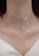 ZITIQUE silver Women's Diamond Embedded Paper Clip Necklace - Silver 3A157ACFC582FDGS_4