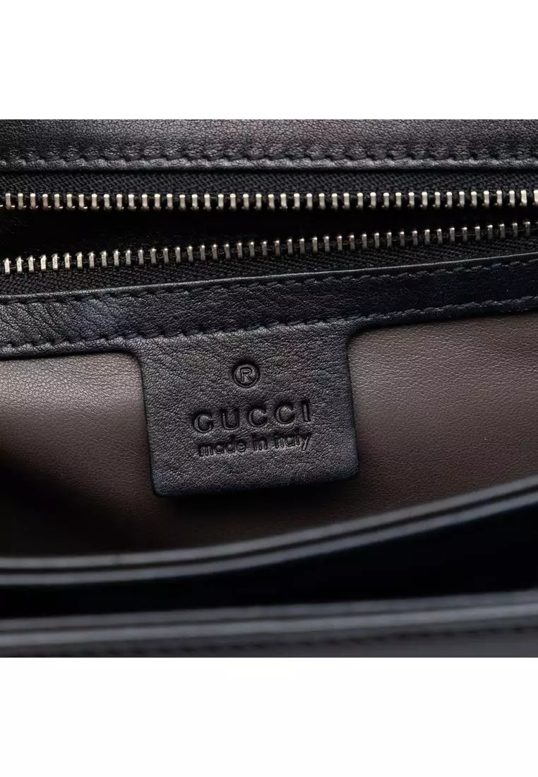 Pre-Loved Gucci Medium Patent Interlocking G Crossbody