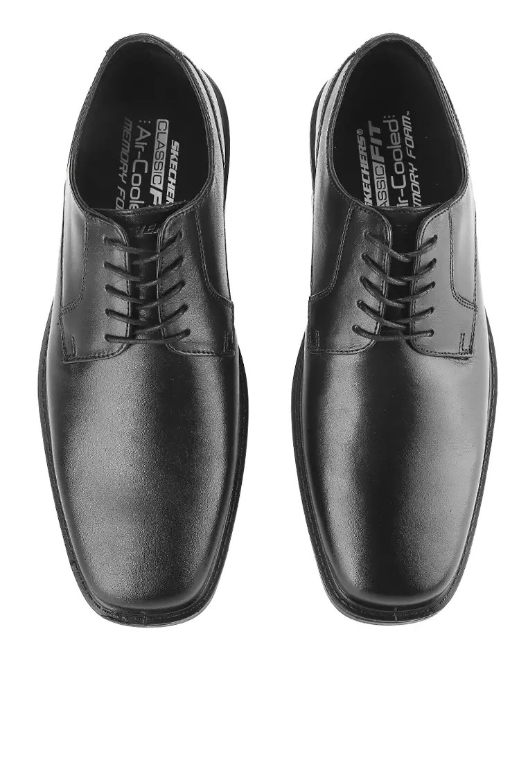 sketchers dress shoes Skechers USA Slip-ins: Relaxed Fit-Pollard-Osgood 9.5 Men's Black A true classic gets even better with Skechers Arch Fit Inspire Skechers LARKEN Leather Formal Shoes