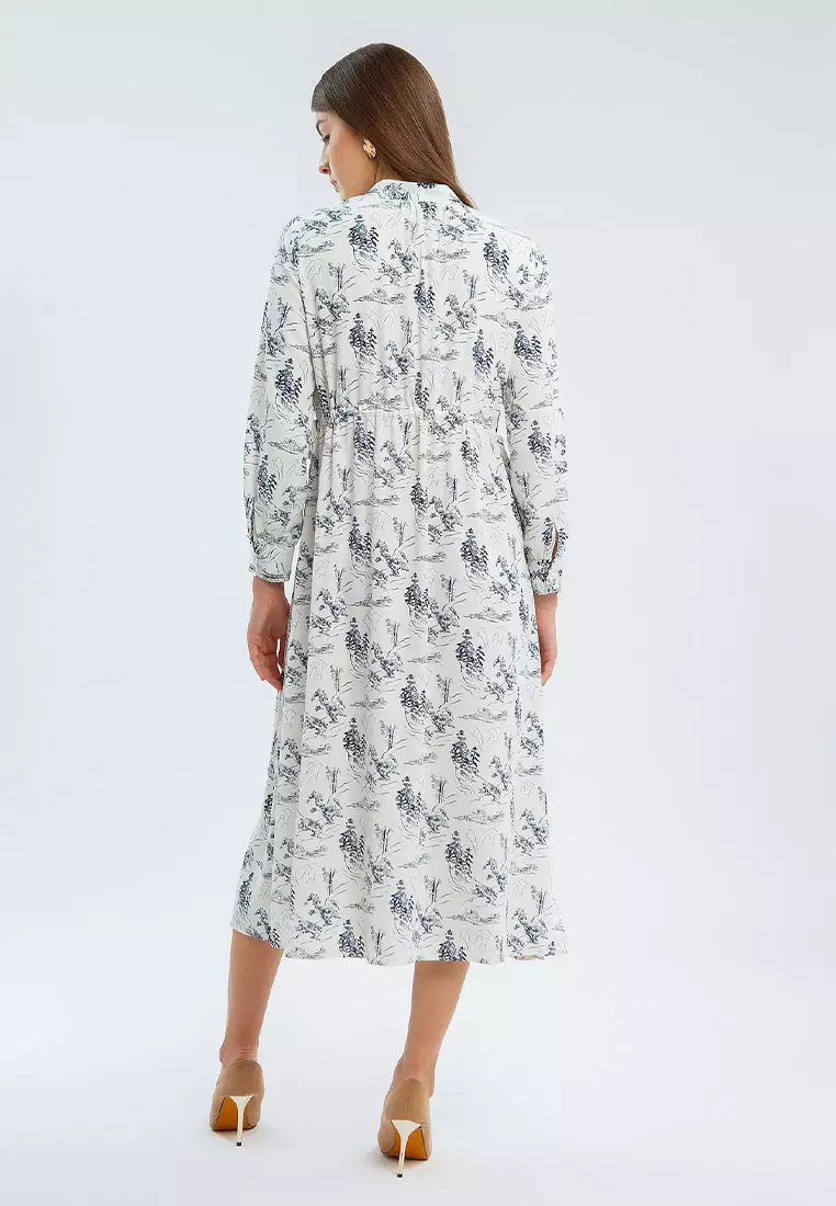 Minimal Arden Dress Ivory Warna IVORY