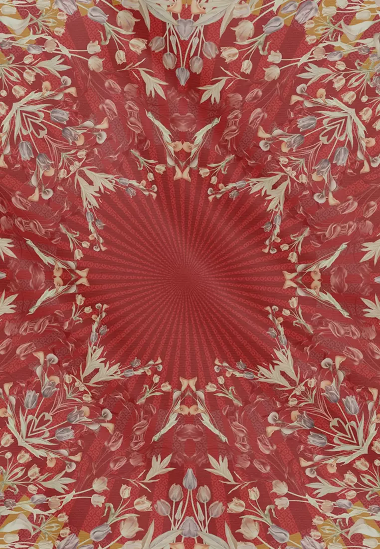 Tulip Voile Square - Cherry
