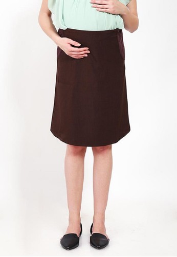 Chantilly Half Bump Skirt Brown 11004