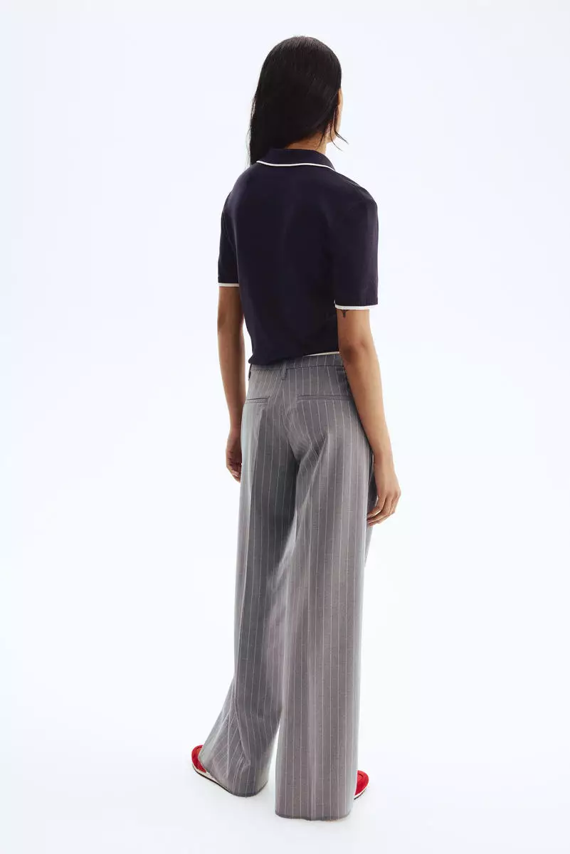 Wide tailored trousers