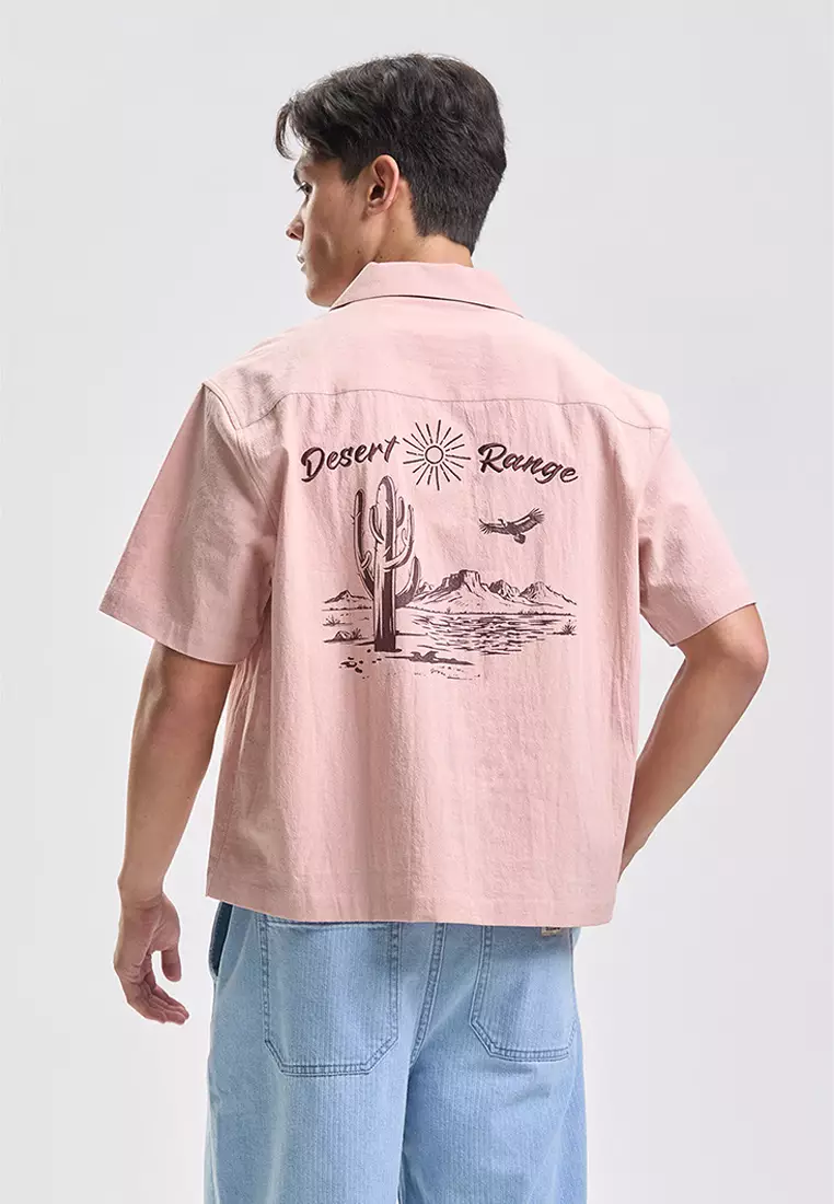 Boxy Shirt with Embroidery