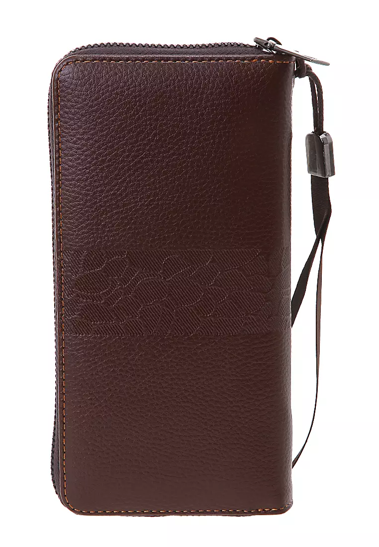 Dompet Pria Model Panjang List Motif Tengah Long Wallet Many Slot Material PU Leather ORIGINAL