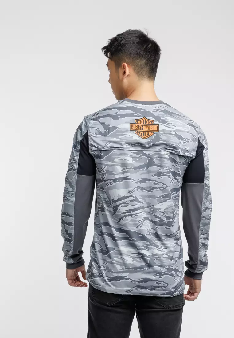 Harley-Davidson® Harley-Davidson® Men's Factory Performance Long Sleeve Camo Tee