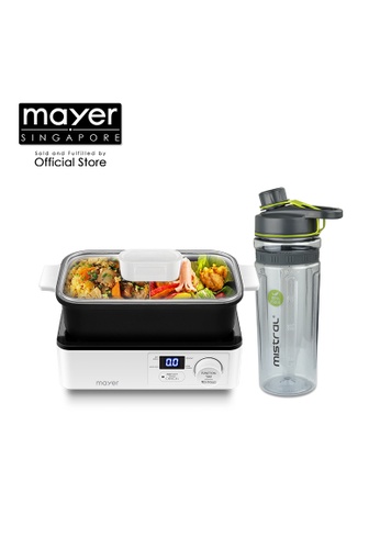 Mayer Mayer 1.2L Set Meal Cooker with Non-stick Yuan Yang Pot MMSM01 FREE Mistral Bottle (MMSM01) A0746HL47ACE3BGS_1