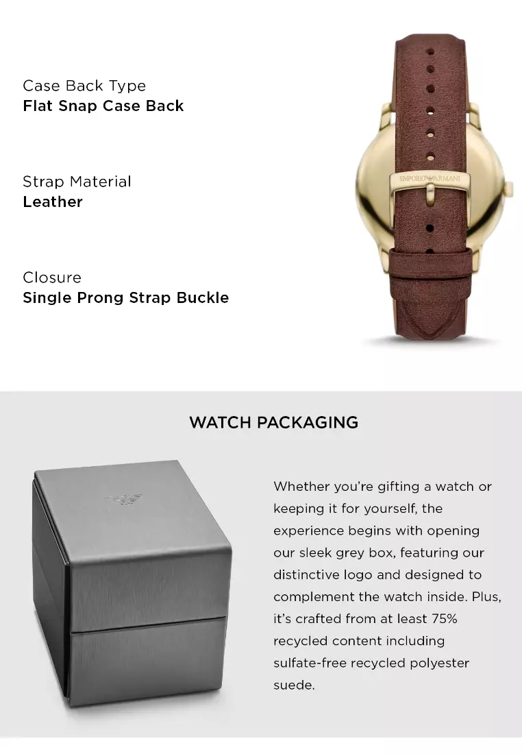 Emporio armani watch packaging clearance