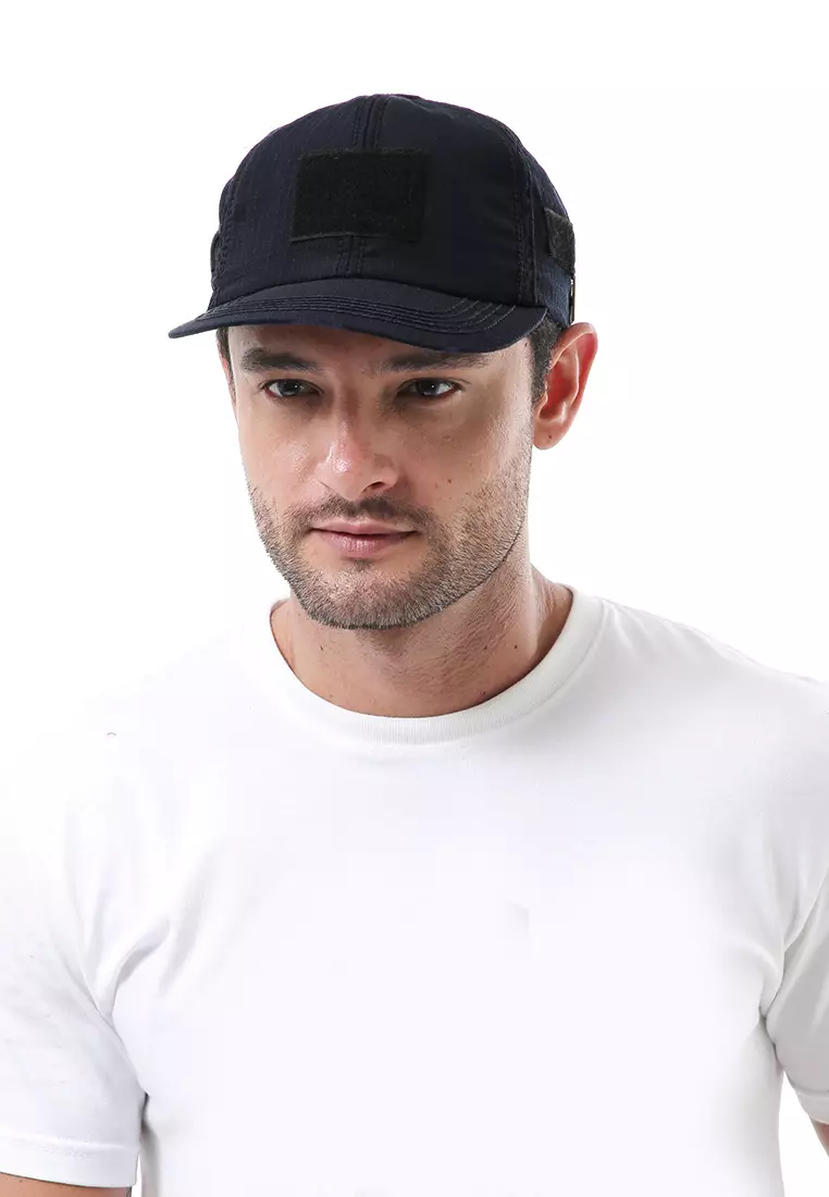 Jahari Topi Baseball Polos Unisex Pengait Velcro Material Cotton ORIGINAL - Navy