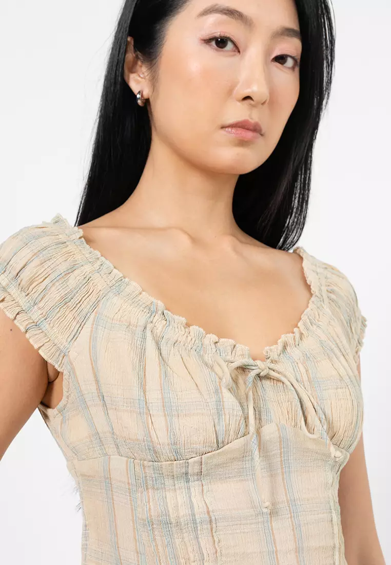 Greta Frill Sleeves Blouse