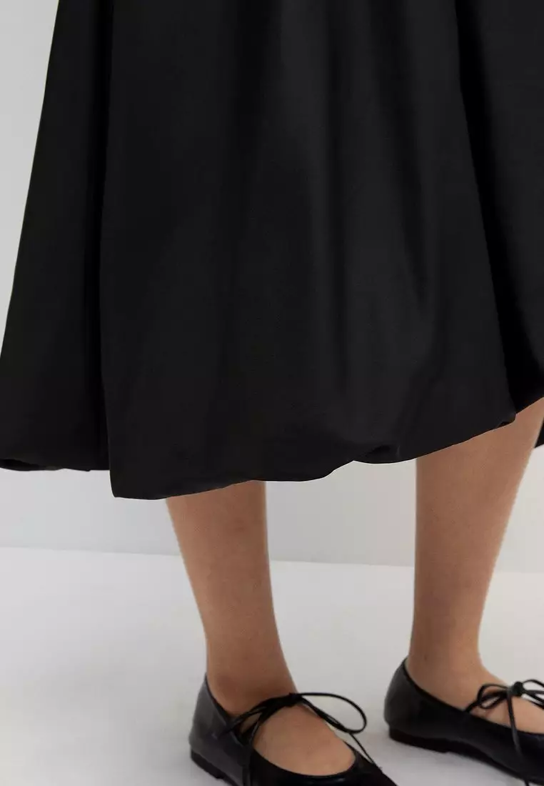 スカート oheshio balloon banding midi skirt black OHESHIO balloon banding midi skirt,black スカート oheshio