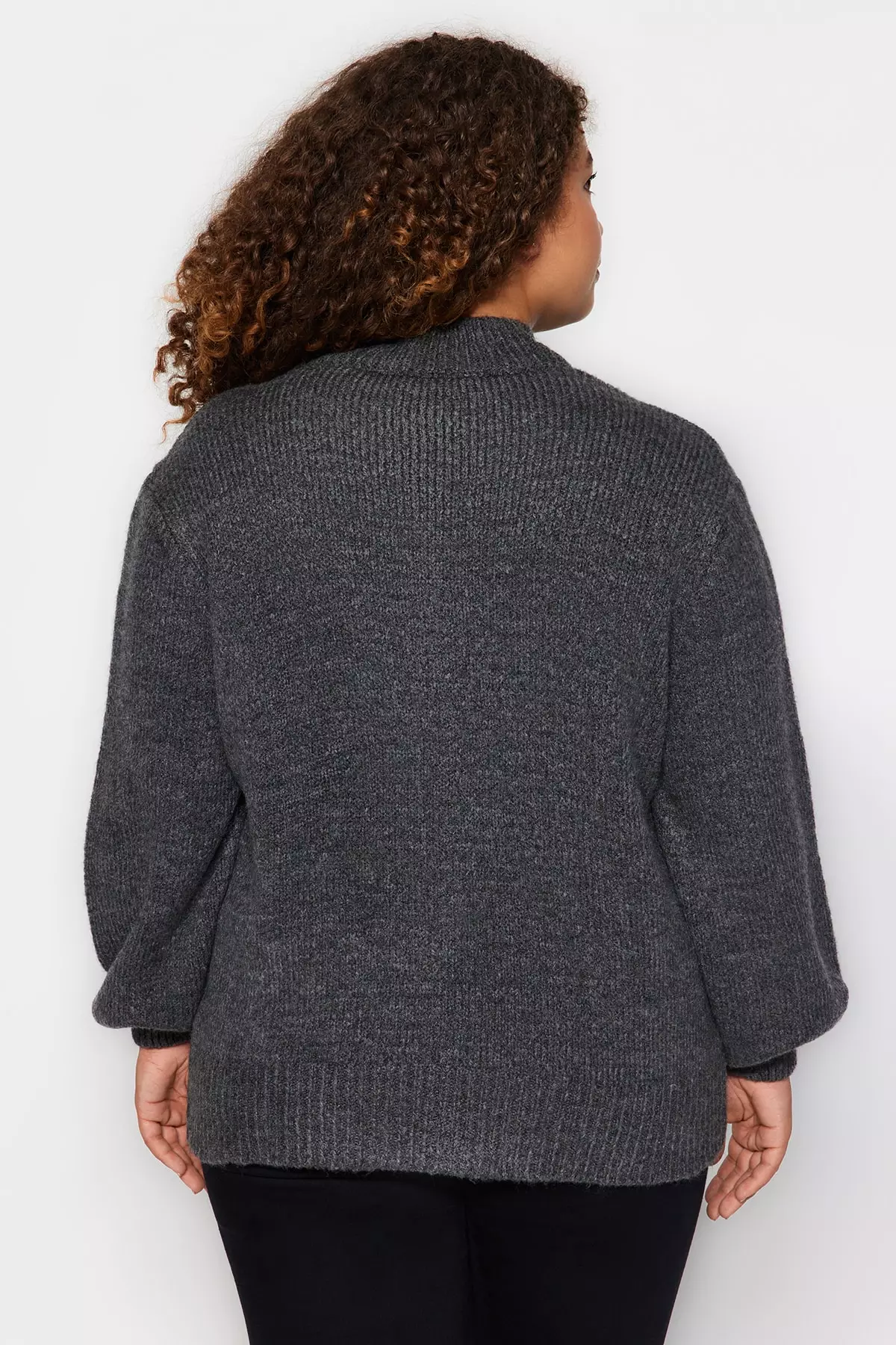 Plus Size Jewel Buttoned Cardigan