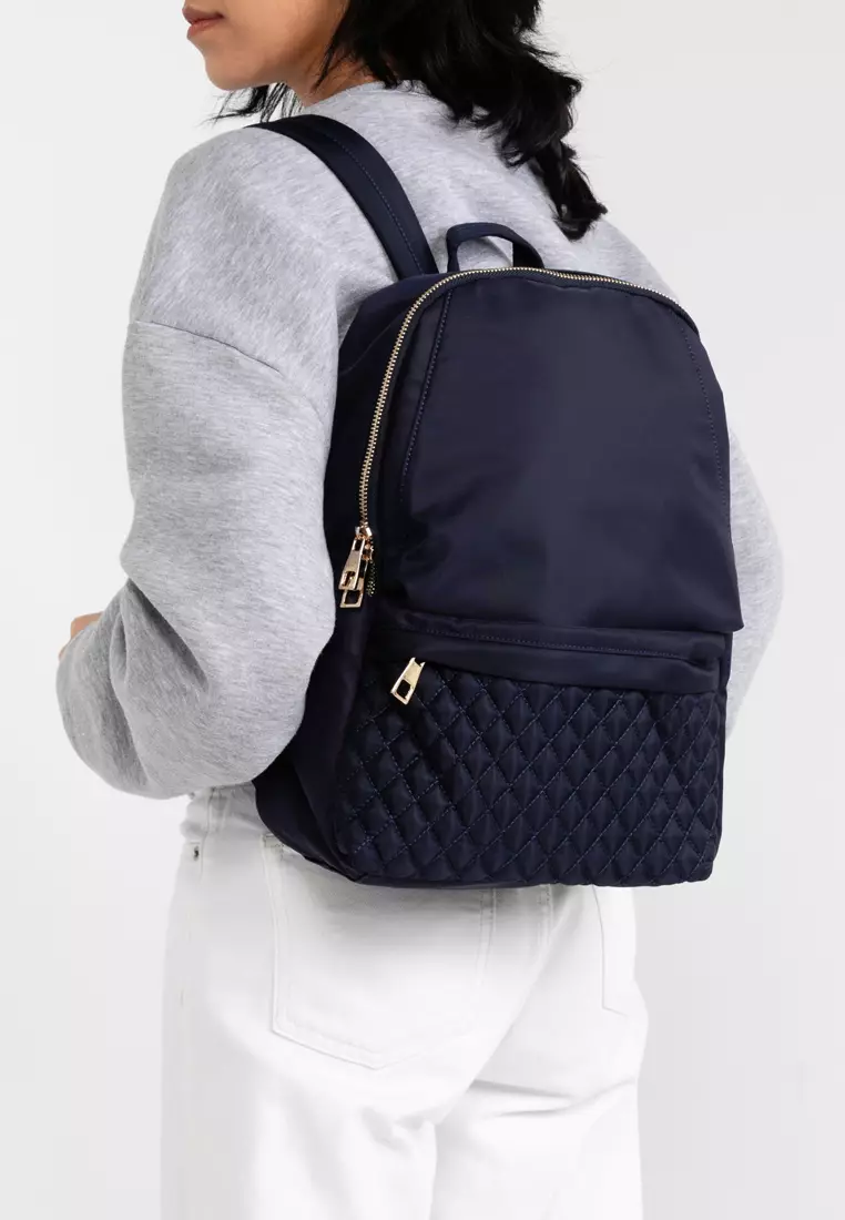 Quilted Nylon Backpack