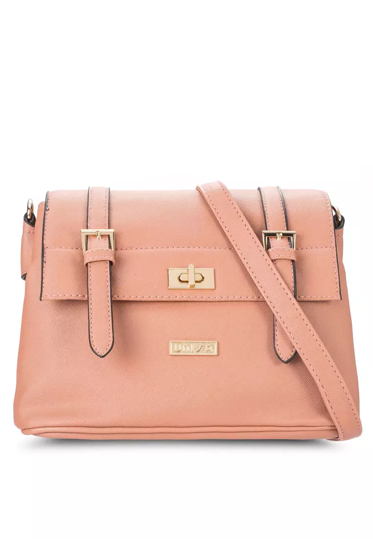 Sling bag with lock hot sale