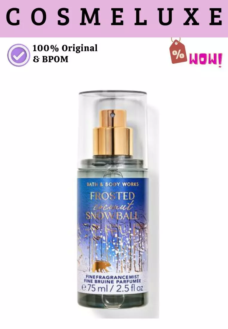 BBW Frosted Coconut Snowball Travel Size Fine Fragrance Mist-75ml