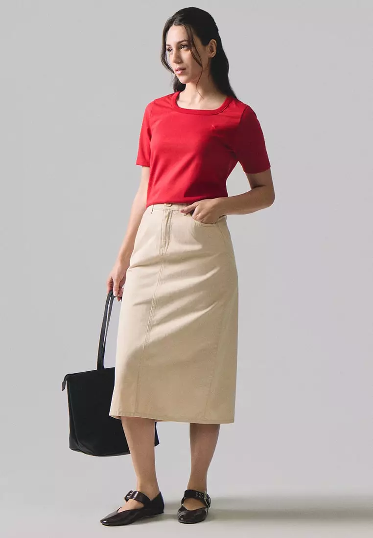 Square Neck Basic T-Shirt