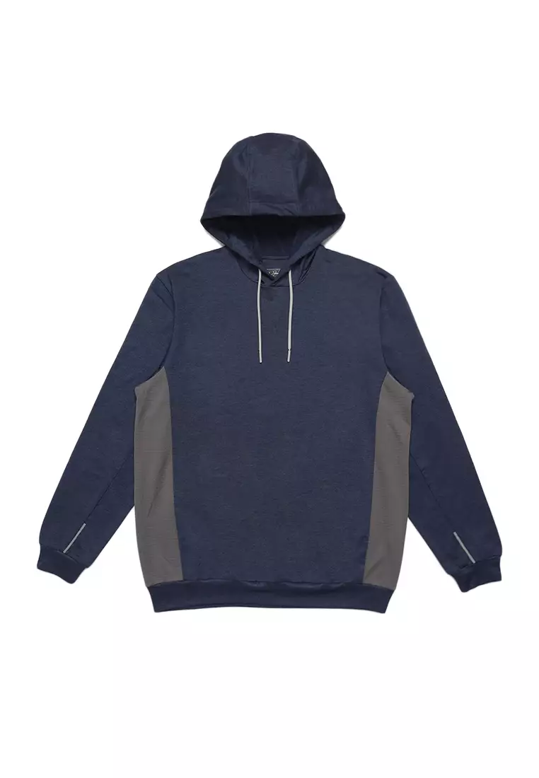 Jack Nicklaus Nikolai Premium Swirl Color Block Print Polo Pacific Blue