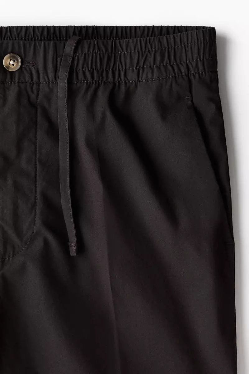 Regular Fit Cropped cotton trousers