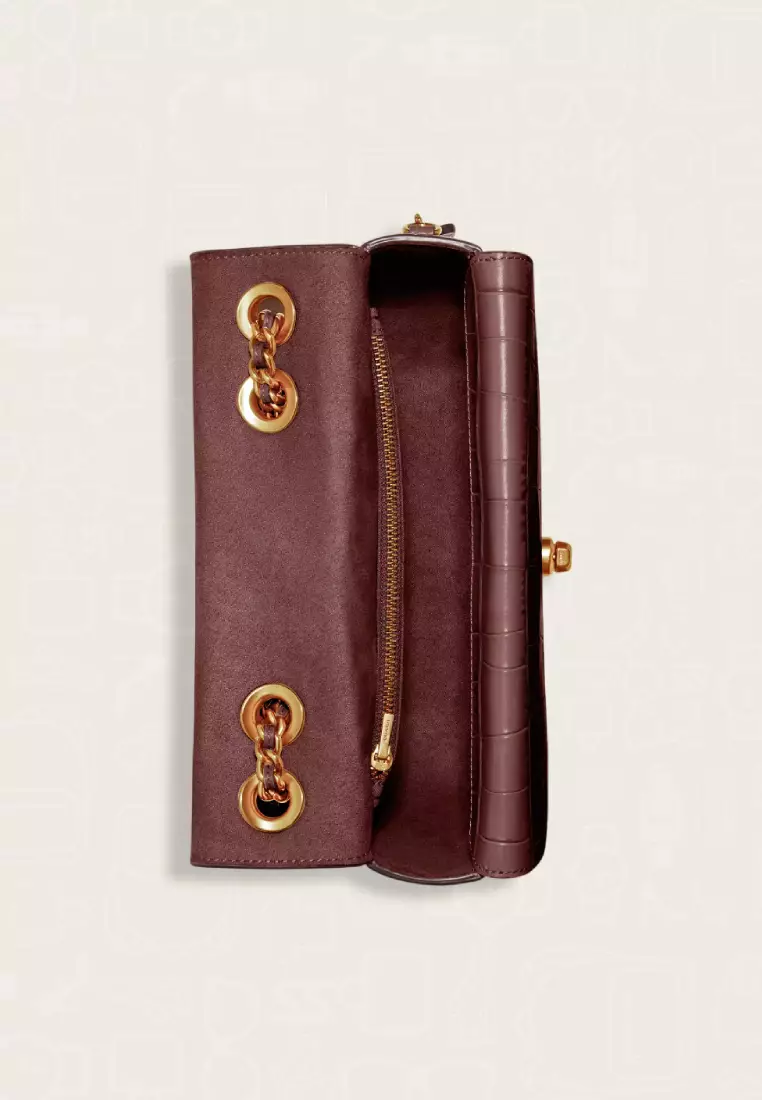 Coach Madison Shoulder Bag Wine